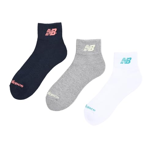New Balance Men's Mid-Length 3-Piece Socks (LAS55637) - 3 Socks (3 Pairs, 3 Pack)