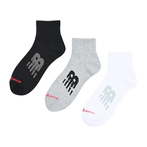 New Balance Men's Mid-Length 3-Piece Socks (LAS55637) - 3 Socks (3 Pairs, 3 Pack)