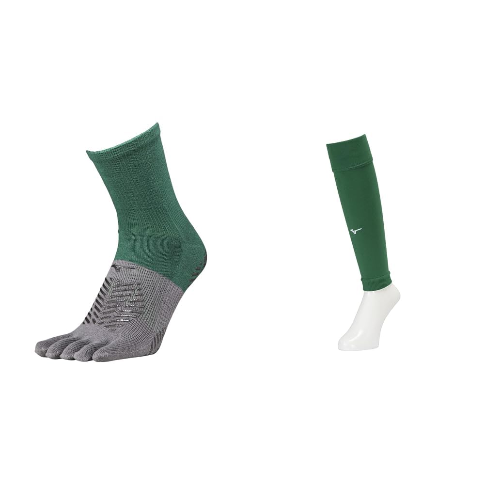 Mizuno Zero Glide P2MX2510 Short Socks, Soccer Wear, Toe Socks with Grips