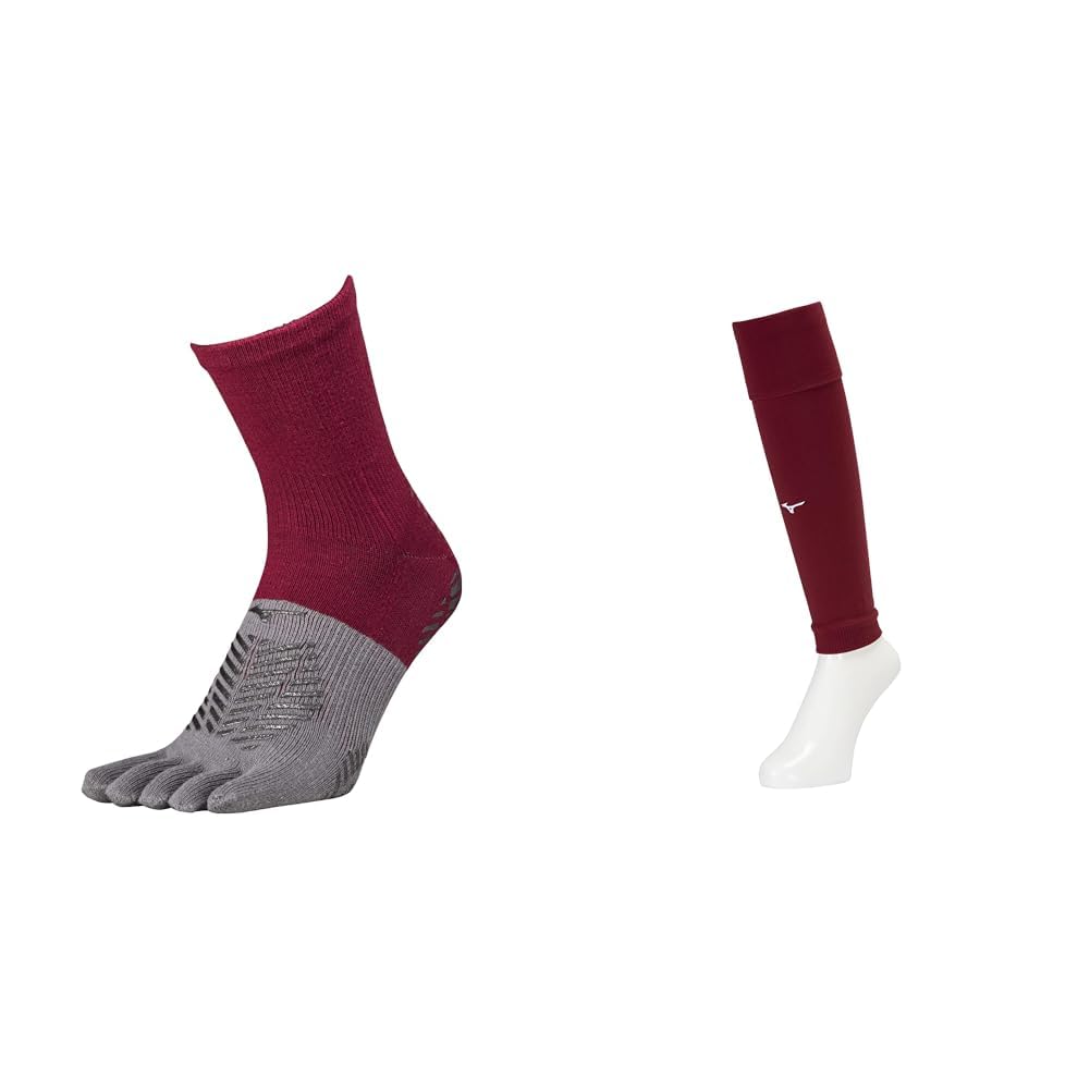Mizuno Zero Glide P2MX2510 Short Socks, Soccer Wear, Toe Socks with Grips