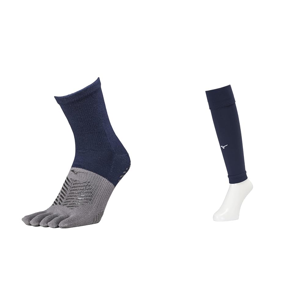 Mizuno Zero Glide P2MX2510 Short Socks, Soccer Wear, Toe Socks with Grips