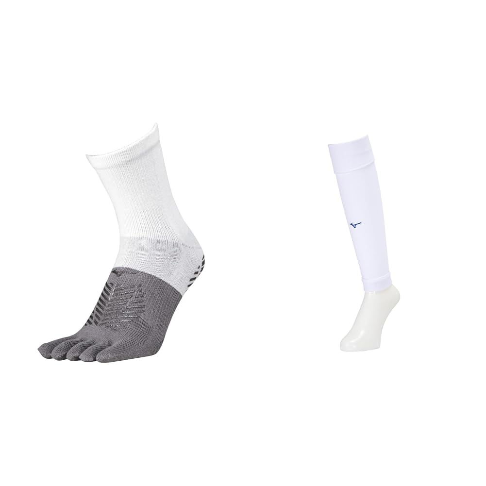 Mizuno Zero Glide P2MX2510 Short Socks, Soccer Wear, Toe Socks with Grips