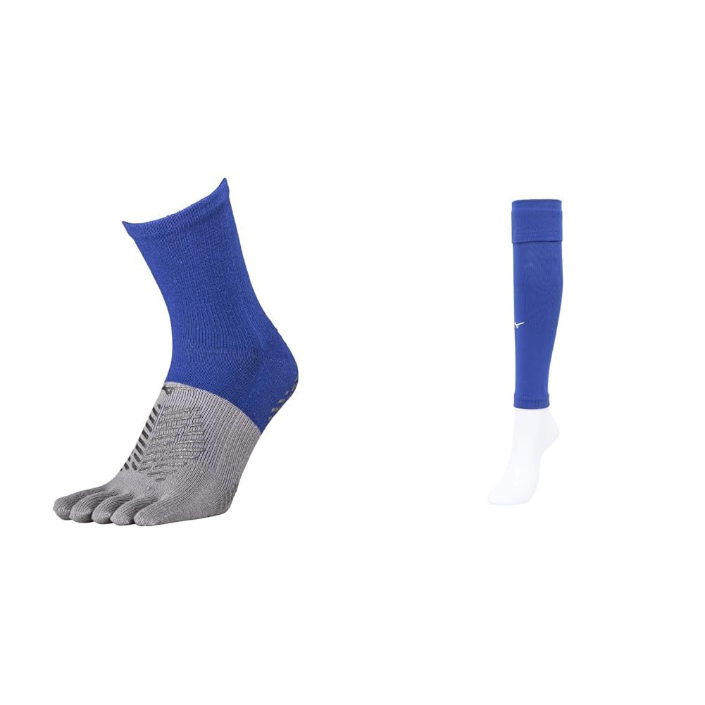 Mizuno Zero Glide P2MX2510 Short Socks, Soccer Wear, Toe Socks with Grips
