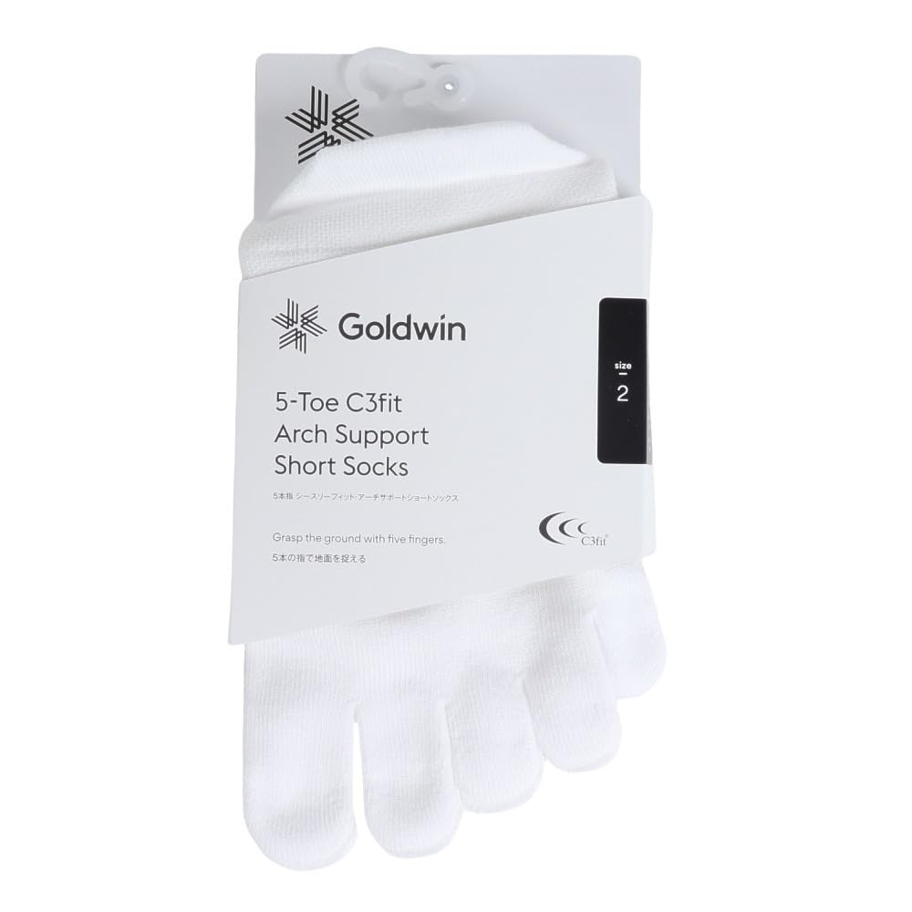 Goldwin C3fit Five-Toe Running Socks with Arch Support, Unisex