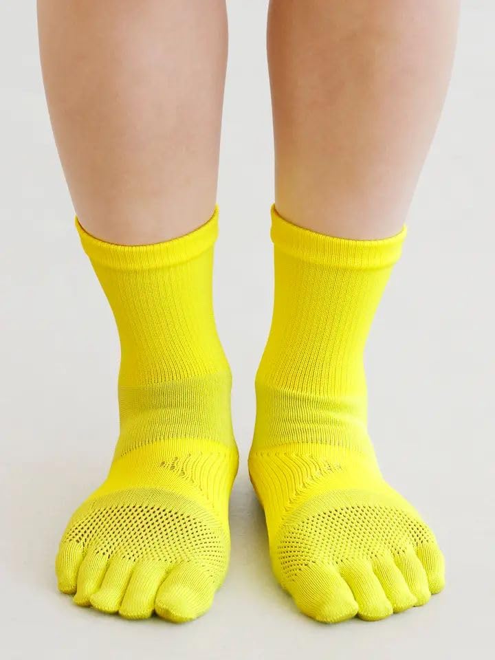 [Tabio] [WEB Exclusive] Racing Run Five-Toe Crew Socks