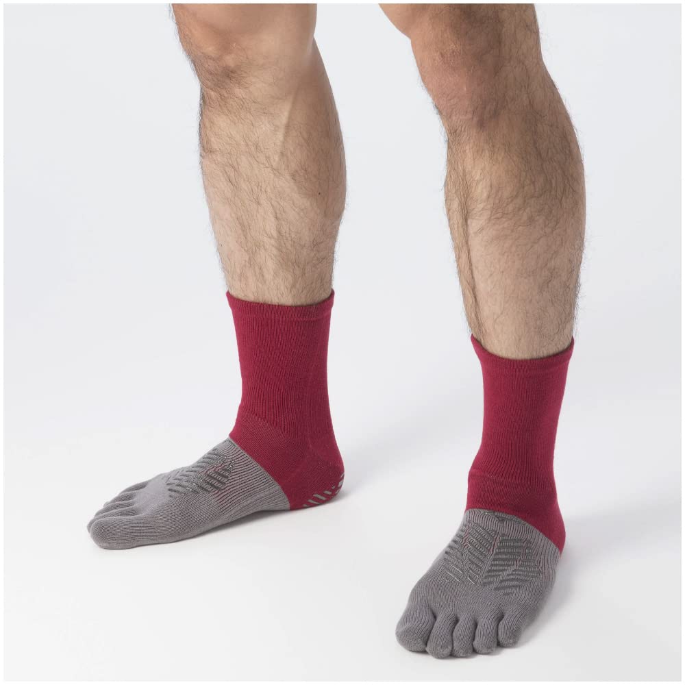 Mizuno Zero Glide P2MX2510 Short Socks, Soccer Wear, Toe Socks with Grips