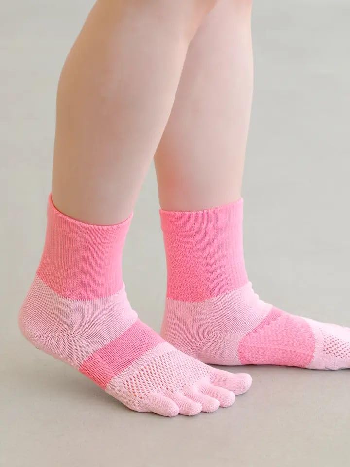 [Tabio] [WEB Exclusive] Racing Run Five-Toe Crew Socks