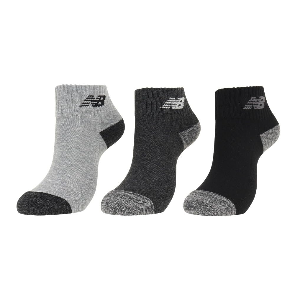 New Balance Men's Mid-Length 3-Piece Socks (LAS55637) - 3 Socks (3 Pairs, 3 Pack)