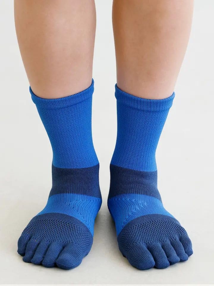 [Tabio] [WEB Exclusive] Racing Run Five-Toe Crew Socks