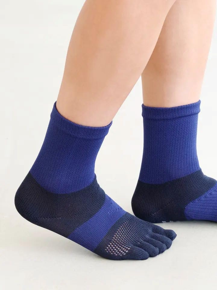 [Tabio] [WEB Exclusive] Racing Run Five-Toe Crew Socks