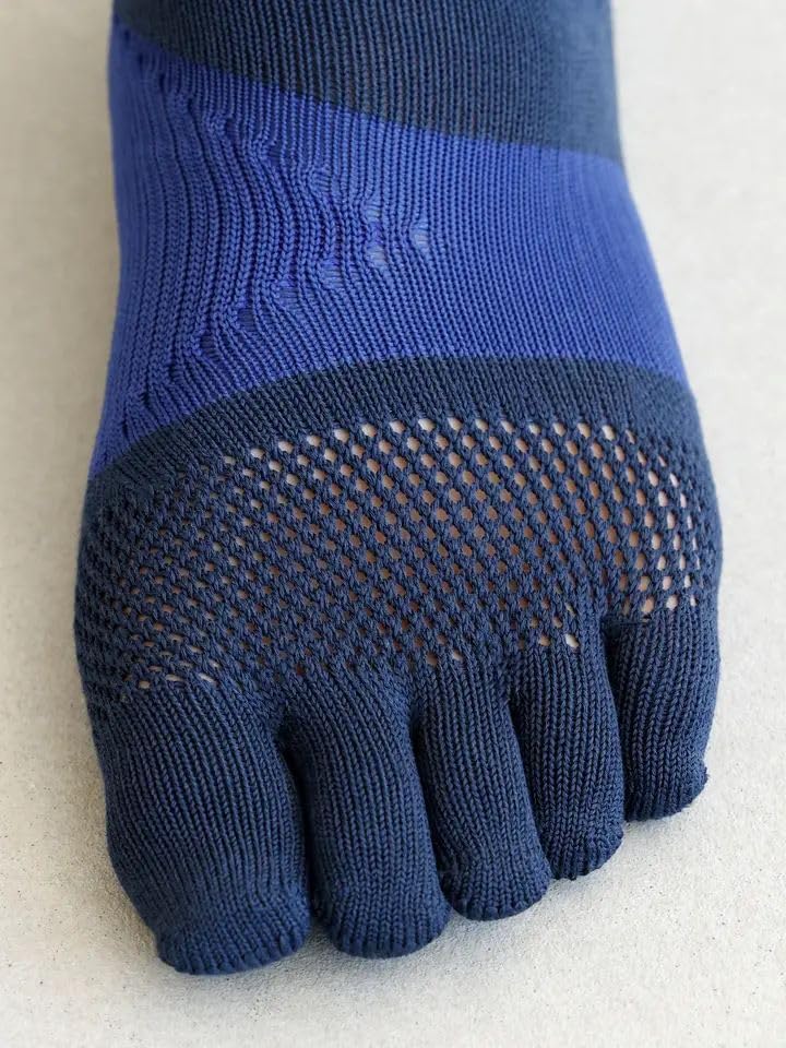 [Tabio] [WEB Exclusive] Racing Run Five-Toe Crew Socks