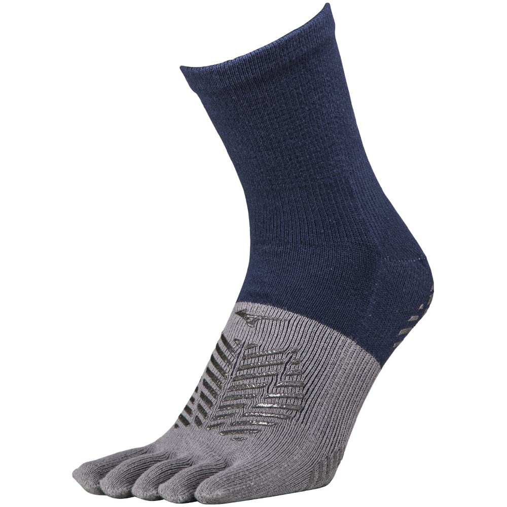 Mizuno Zero Glide P2MX2510 Short Socks, Soccer Wear, Toe Socks with Grips
