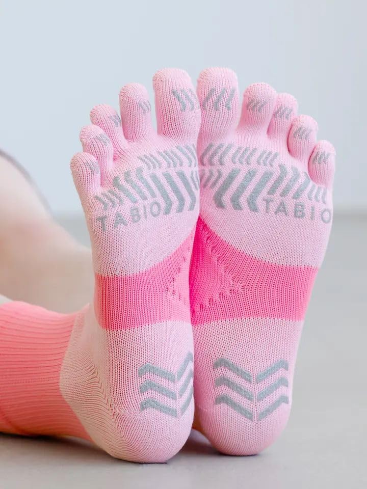 [Tabio] [WEB Exclusive] Racing Run Five-Toe Crew Socks