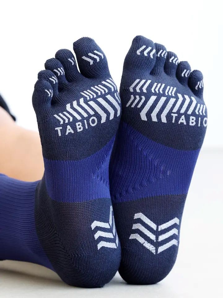 [Tabio] [WEB Exclusive] Racing Run Five-Toe Crew Socks