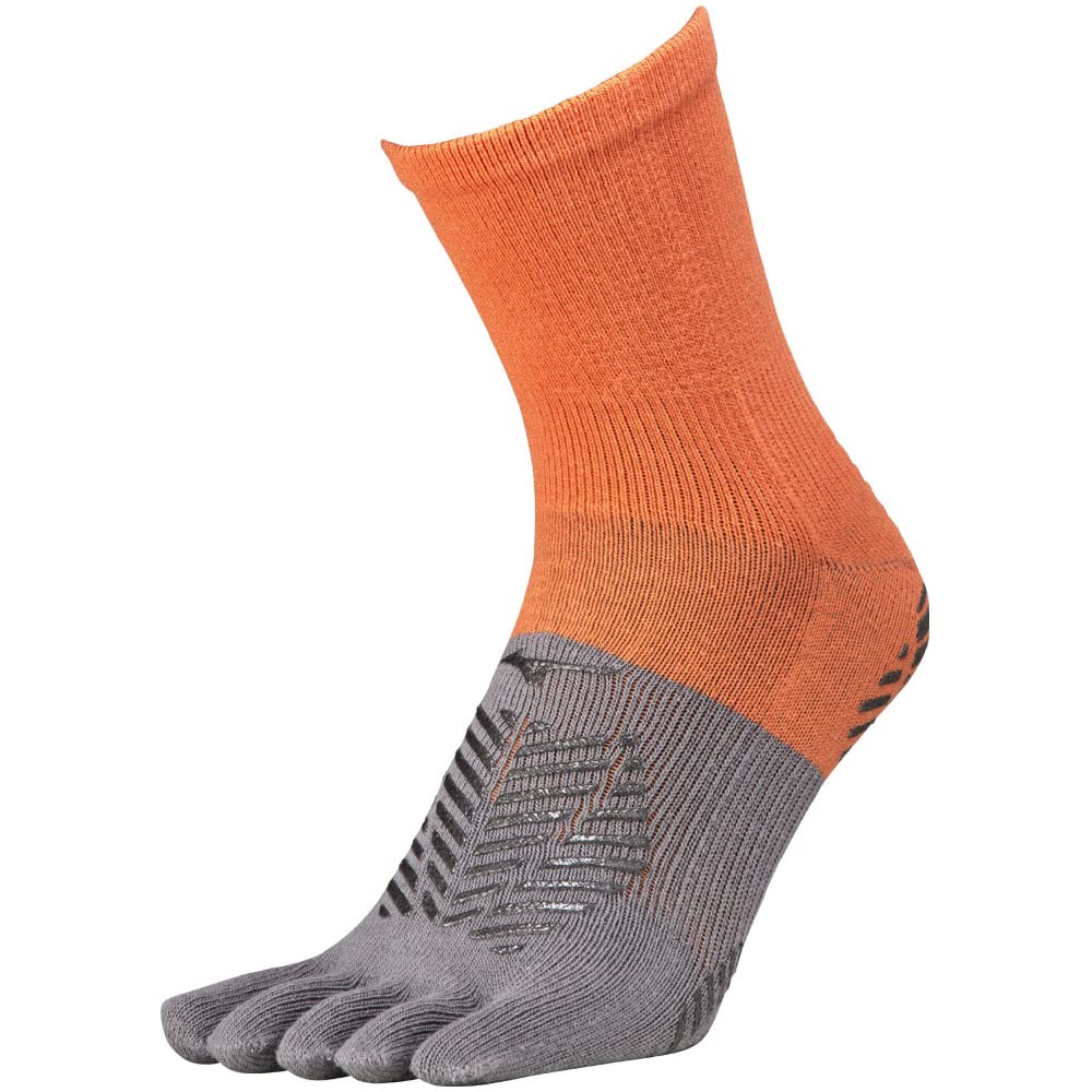 Mizuno Zero Glide P2MX2510 Short Socks, Soccer Wear, Toe Socks with Grips