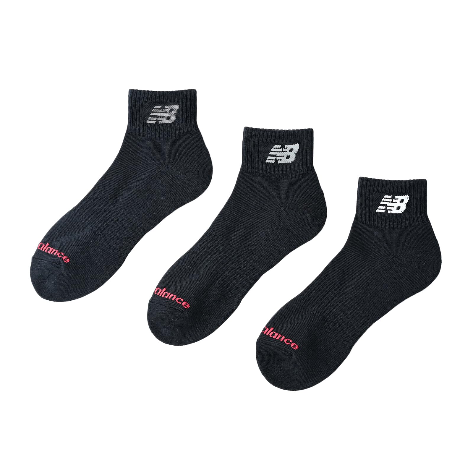 New Balance Men's Mid-Length 3-Piece Socks (LAS55637) - 3 Socks (3 Pairs, 3 Pack)