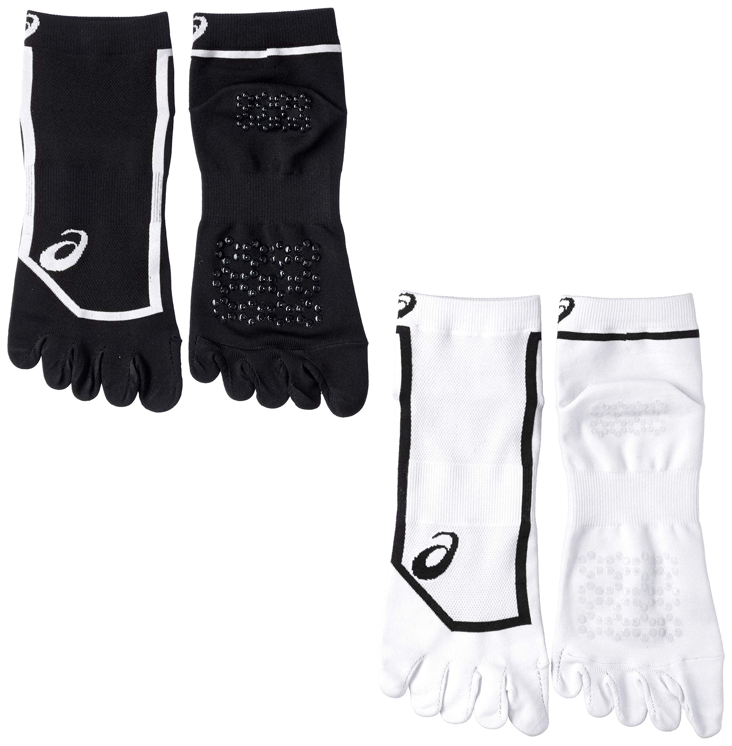 Asics 3093A027 Track and Field Wear, 2-Pair Set, 5-Toe Socks, Unisex,