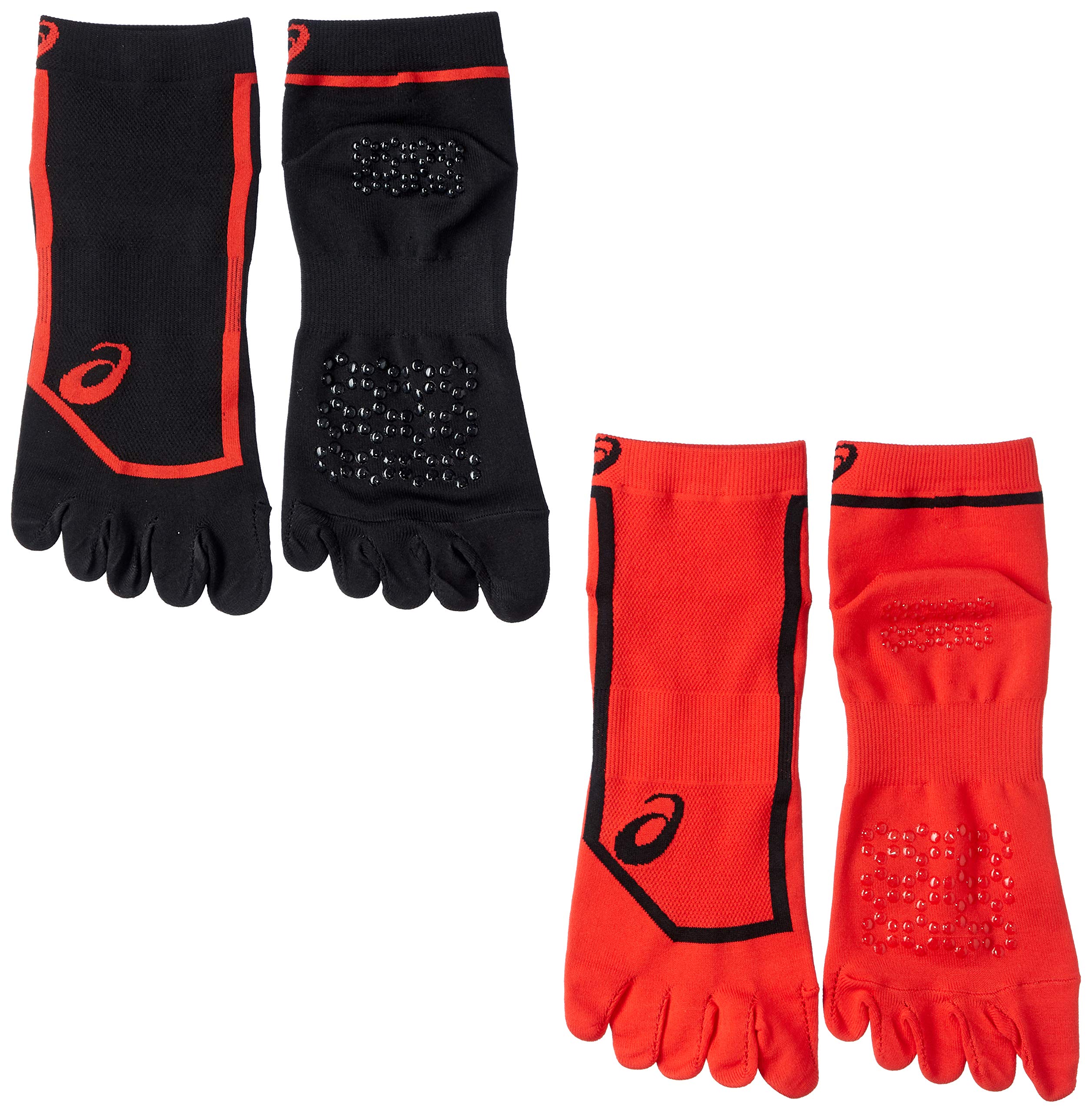 Asics 3093A027 Track and Field Wear, 2-Pair Set, 5-Toe Socks, Unisex,