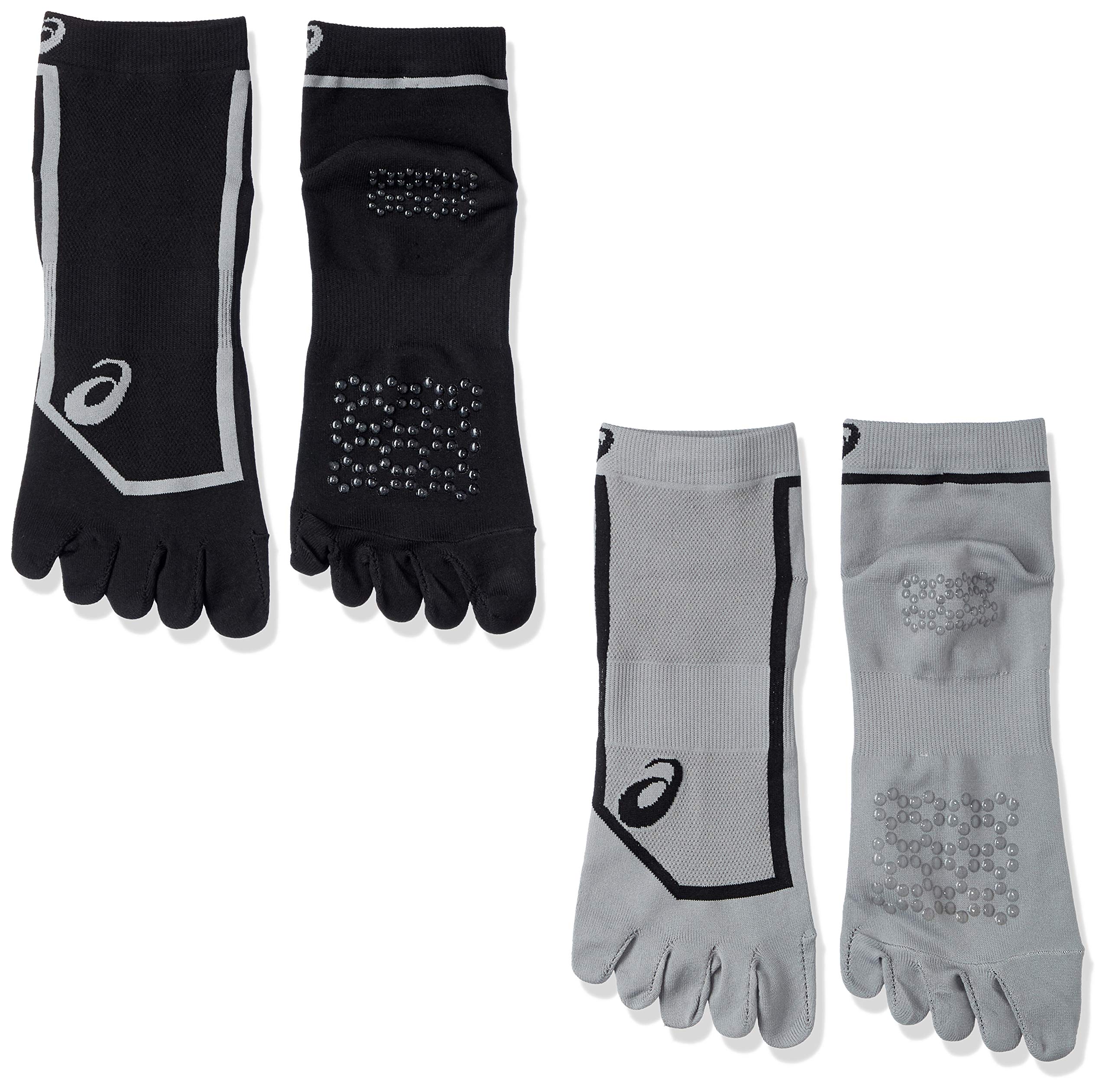 Asics 3093A027 Track and Field Wear, 2-Pair Set, 5-Toe Socks, Unisex,